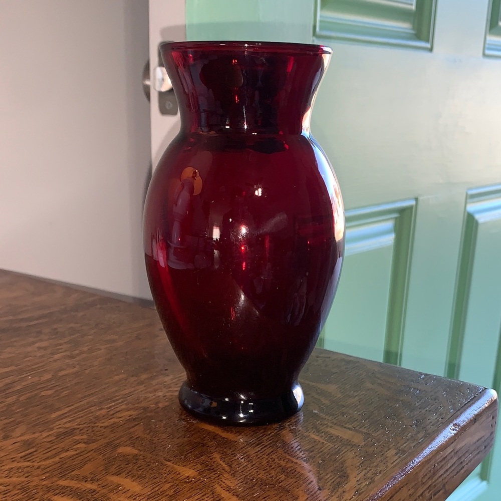 Red Vase